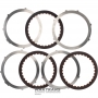 Комплект стыльных и фрикционых дисков OVERDRIVE Brake FORD 5R110W 3C3Z-7B442-AA, 3C3Z-7B164-AA, 3C3Z-7R411-AB — 3 фрикционных диска (32 зуба на диске), общая толщина комплекта 20.25 мм