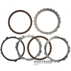 Комплект стальных и фрикционных дисков 1-2-3-4 Brake FORD 6F35 24258067 — общая толщина комплекта 15.15 мм, 2 фрикционных диска, 12 (24) зубьев на стальном диске