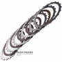 Комплект сталевих та фрикційних дисків JATCO (ISUZU/MAZDA) JR405E 8973309960, 8973310500, 8973309960 — 4 фрикційні диски (загальна товщина комплекту 22.50 мм)