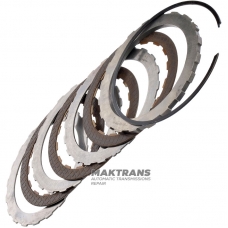 Комплект стальных и фрикционных дисков Overdrive Clutch A4LD, 4R44E, 4R55E, 5R55E, 5R55N, 5R55S, 5R55W 90GT-7L668-BA — 3 фрикционных диска, (общая толщина комплекта 15.45 мм)