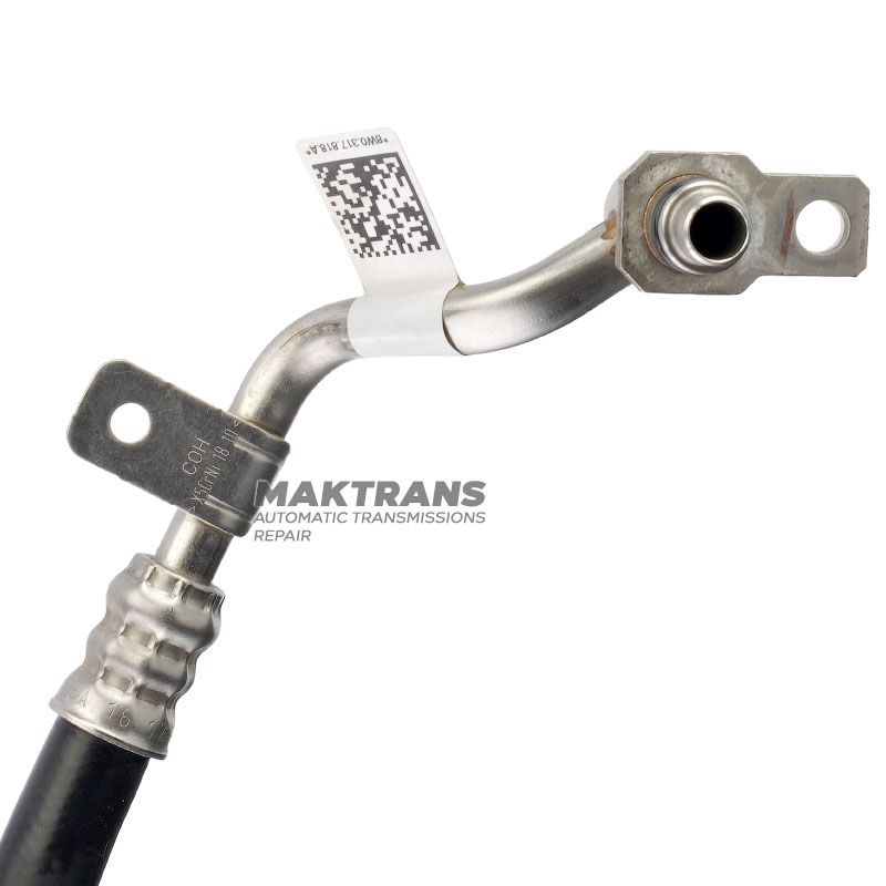 Маслоподающий патрубок теплообмінника AUDI ZF 8HP65A - 8W0317818D, 8W0317818A (діаметр металевого штуцера 16.30 мм)