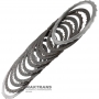 Комплект сталевих та фрикційних дисків 2-6 Clutch GM 6L45, 6L50 - 5 (internal) х 5 (external) односторонніх фрикційних дисків, (загальна тощина комплекту 28.45 мм)