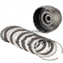 Барабан FORWARD Clutch FORD A4LD, 4R44E, 4R55E, 5R55E, 5R55N, 5R55S, 5R55W 90DT-7A511-DA - 5 фрикційних дисків (загальна толщина комплекту 22.00 мм)