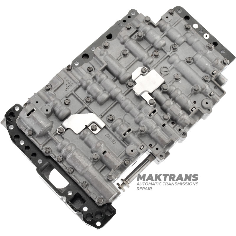 Гідроблок (відновлений) у зборі з соленоїдами Aisin Warner TR-60SN, VAG 09D — (2 Ports, без датчиків тиску, сепараторна пластина H1, маркування на корпусі годроблоку 8860)