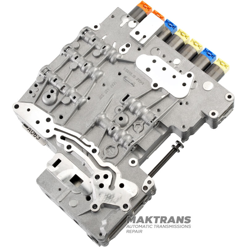 Гидроблок в сборе с соленоидами (новый) ZF 6HP21, 6HP21X, 6HP28, 6HP28X (M-Shift) — сепараторная пластина A063 (1068327210), 1068427234, 1068427237