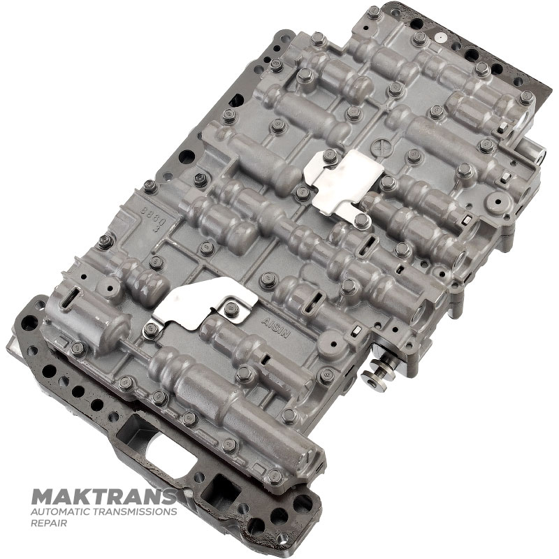 Гідроблок (відновлений) у зборі з соленоїдами Aisin Warner TR-60SN, VAG 09D — (3 Ports, без датчиків тиску, сепараторна пластина С-1, маркування на корпусі годроблоку 8860)