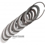 Комплект сталевих та фрикційних дисків DIRECT Clutch FORD AOD, AODE, AODE-W, 4R70W, 4R75E, 4R75W - F6AZ-7B442-AA, F8AZ-7B164-BA, 6 фрикційних дисків (загальна товщина комплекту 25).