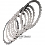 Комплект сталевих дисків Low/Reverse, D Clutch FORD 6R60, 6R75, 6R80 - 5 сталевих дисків, (загальна товщина комплекту 14.45 мм)
