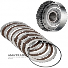 Барабан 3-4 Clutch MAZDA Hybrid 8-speed transmission RZ42, RZ44 — 6 фрикционных дисков, (общая толщина комплекта 30.70 мм)