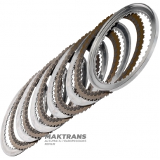 Комплект сталевих та фрикційних дисків 3rd Clutch MAZDA CX-90 / CX-60 2.5L-3.3L HYBRID - 5 фрикційних дисків (загальна товщина комплекту 23.90 мм / 27.70 мм)