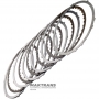 Комплект сталевих та фрикційних дисків Low/Reverse Clutch JATCO JF018E, JF019E Hybrid — 5 фрикційних дисків, (загальна товщина комплекту 21.85 мм)