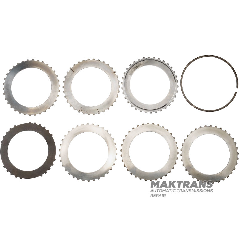 Комплект сталевих дисків FORWARD Clutch FORD 4R70 4R75 - 5 сталевих дисків (товщина 1.77 мм), 1 опорний диск (товщина 5.55 мм / 3 мм)