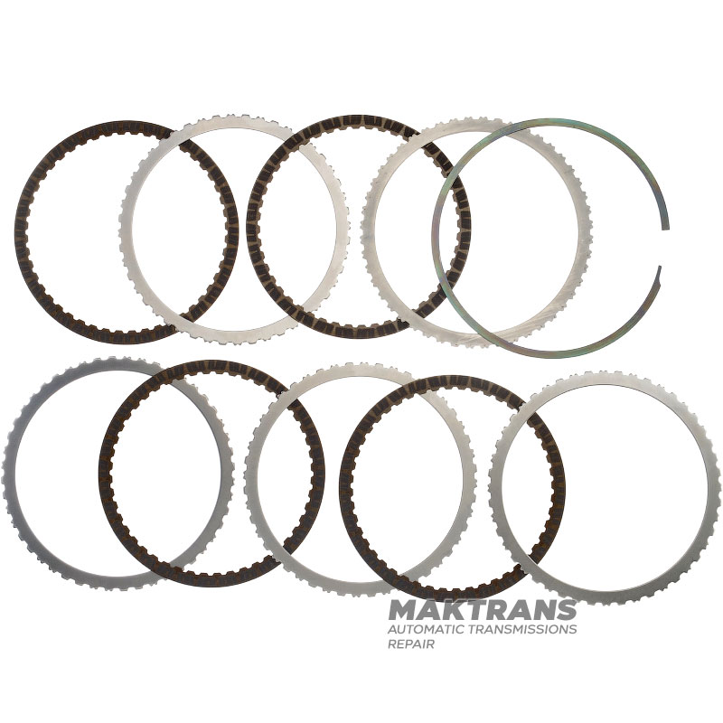 Комплект стальных и фрикционных дисков C3 Clutch Aisin Warner AWF8G45 — 4 фрикционных диска (общая толщина коплекта 18.40 мм)