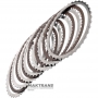 Комплект сталевих та фрикційних дисків K38 Clutch Mercedes-Benz 725.0 - A7252721100, A7252728302, 6 фрикційних дисків (загальна товщина комплекту 30.50 мм)