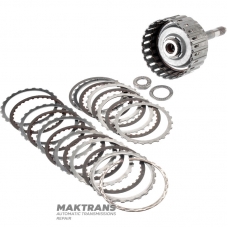 Вхідний вал, барабан C4-C1 Clutch TOYOTA A760 E/F - C4 Cluthc - 3 фрикційні диски (загальна товщина комплекту 13.70 мм), C1 Clutch - 5 фрикційні диски (загальна товщина комплекту 21.70 мм)