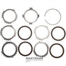 Комплект стальных и фрикционных дисков B2 Brake TOYOTA / LEXUS A750E, A750F, A760E, A760F 3569260010, 3568250010 — 4 фрикционных диска (общая толщина комплекта 19.10 мм)