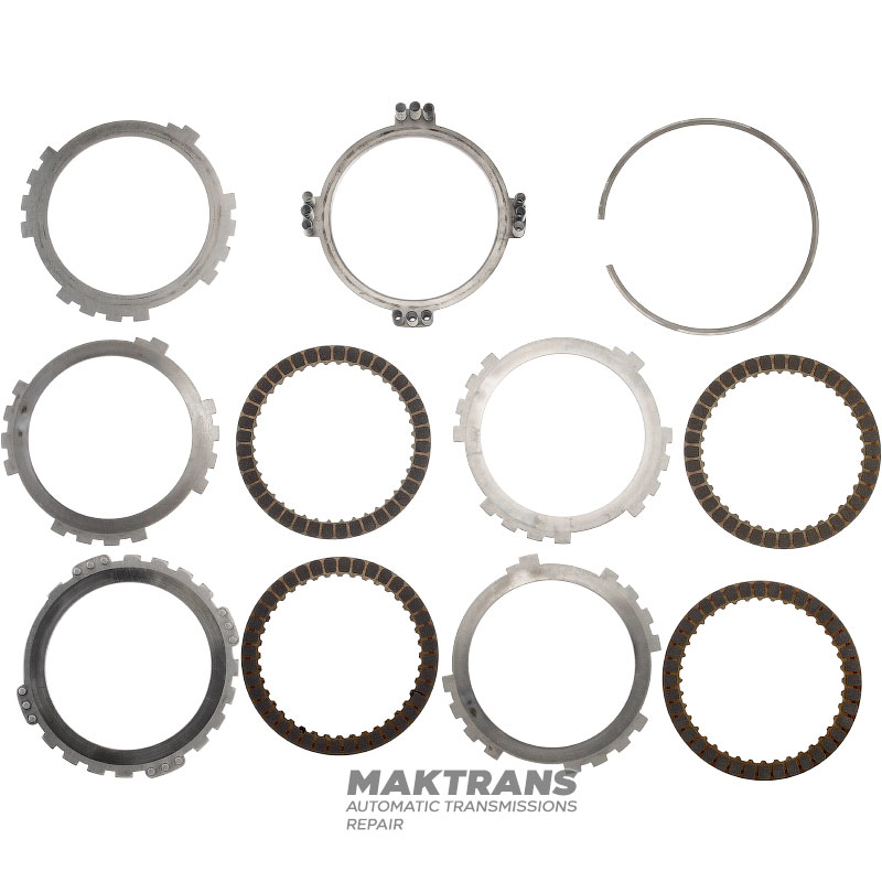 Комплект сталевих та фрикційних дисків B2 Brake TOYOTA/LEXUS A750E, A750F, A760E, A760F — 4 фрикційні диски (загальна товщина комплекту 19.10 мм)