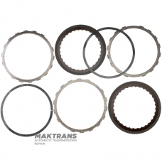 Комплект сталевих та фрикційних дисків Low/Reverse Brake CD4E F3RZ-7B164-C, F3RZ-7B066-F — 2 фрикіцонні диски (загальна товщина комплекту 9.10 мм)