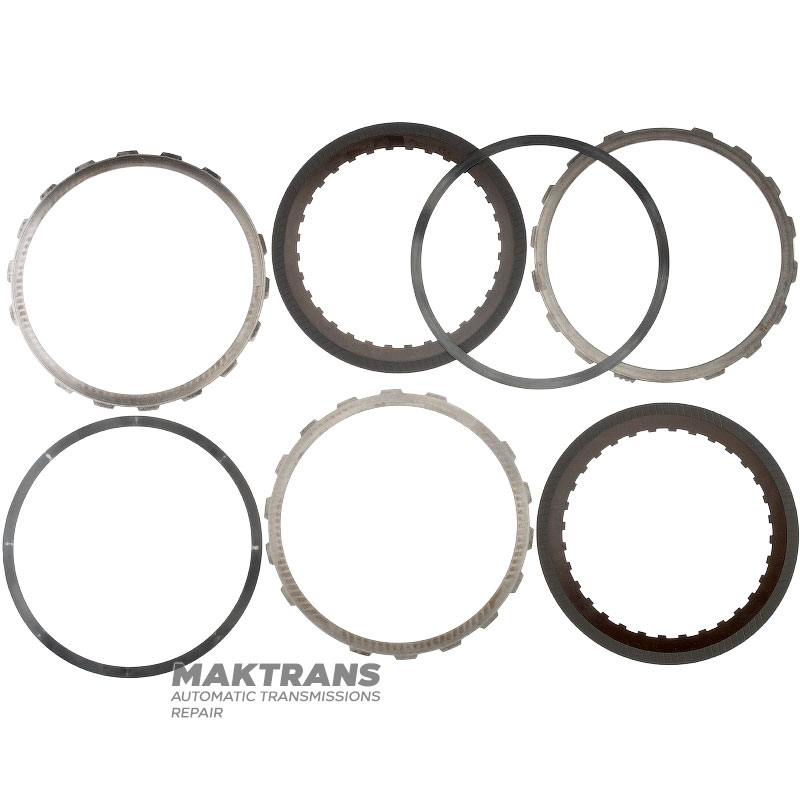Комплект сталевих та фрикційних дисків Low/Reverse Brake CD4E F3RZ-7B164-C, F3RZ-7B066-F — 2 фрикіцонні диски (загальна товщина комплекту 9.10 мм)