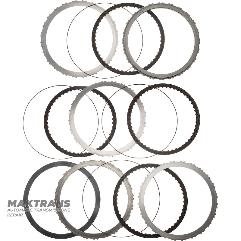 Комплект стальных и фрикционных дисков A Brake FORD 10R140 LC3Z-7F219-A, LC3Z-7F220-A — 4 фрикционных диска (общая толщина комплекта 25 мм)