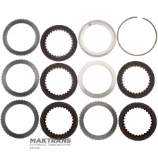 Комплект стальных и фрикционных дисков D Clutch FORD 10R140 LC3Z-7B164-B, LC3Z-7G474-A — 5 фрикционных дисков (общая толщина комплекта 23.45 мм / 27.85 мм)
