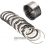 Барабан Direct Clutch A4LD, 4R44E, 4R55E, 5R55E, 5R55N, 5R55S, 5R55W, 91DT-7D047-EB, 91DT-7D047-EC - 6 фрикційних дисків (загальна товщина 30 мм)