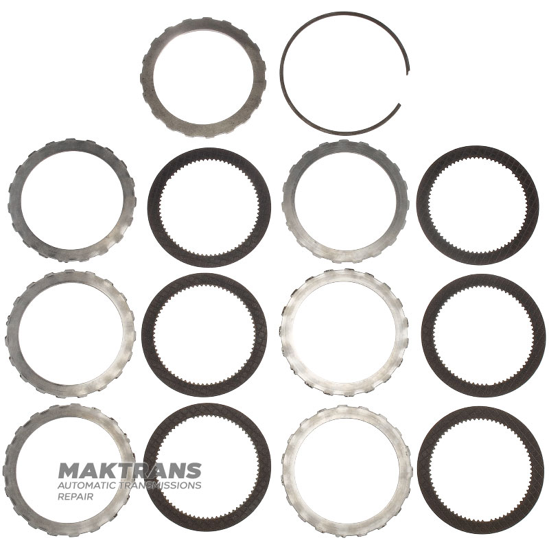 Барабан FORWARD Clutch FORD A4LD, 4R44E, 4R55E, 5R55E, 5R55N, 5R55S, 5R55W 91DT-7A511-EB - з тефлоновими кільцями на ступиці, 6 фрикційних дисків (2 фрикційних дисків)