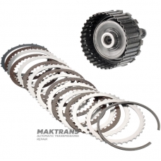 Вихідний вал, барабан K27 Clutch Mercedes-Benz 725.0 AMG A2902701300 - довжина валу 135 мм, 30 шліців (нар.Ø 31.70 мм), барабан K27 (7 фрикіцонних дисків)