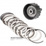 Выходной вал, барабан K27 Clutch Mercedes-Benz 725.0 AMG A2902701300 — длина вала 135 мм, 30 шлицев (нар.Ø 31.70 мм), барабан K27 (7 фрикицонных дисков)