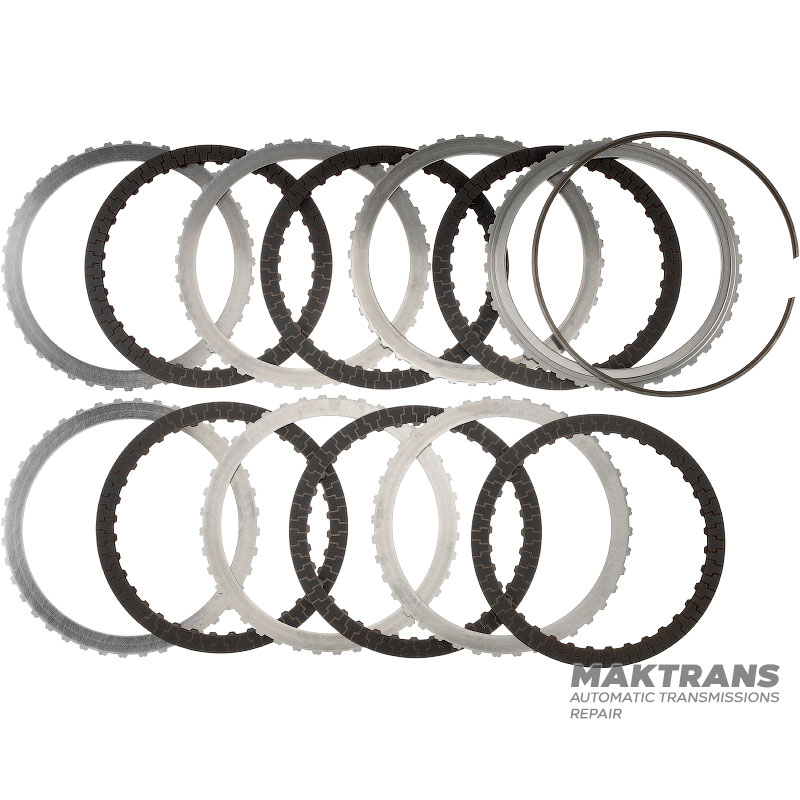 Комплект сталевих та фрикційних дисків З Clutch FORD 10R140 LC3Z-7H095-A, LC3Z-7B442-C — 6 фрикційних дисків (загальна товщина комплекту 32 мм)