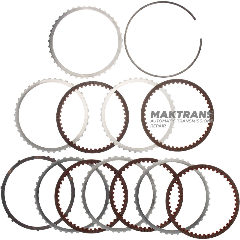 Комплект стальных и фрикционных дисков B06 Clutch Mercedes-Benz 725.0 AMG, A7252725806, A7252724905, A7252728901 — 5 фрикционных дисков (общая толщина комплекта 21.20 мм)