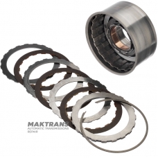 Барабан Overdrive Clutch A4LD, 4R44E, 4R55E, 5R55E, 5R55N, 5R55S, 5R55W FOTZ-7L669-A - барабан з втулкою, 3 фрикційні диски (загальна товщина комплекту 15.55 мм)