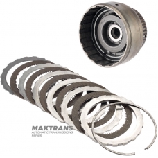 Барабан FORWARD Clutch FORD A4LD, 4R44E, 4R55E, 5R55E, 5R55N, 5R55S, 5R55W 83DT 7A511-DB - маточина з тефлоновими кільцями, 5 фрикційних дисків (загальна