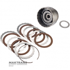 Барабан FORWARD Clutch FORD A4LD, 4R44E, 4R55E, 5R55E, 5R55N, 5R55S, 5R55W 4L5P-7A511-AA — ступица с подшипником, 5 фрикционных дисков (общая толщина комплекта 22.25 мм)