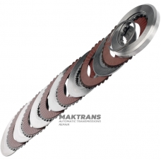 Комплект сталевих та фрикційних дисків C1 Clutch ALLISON 1000, 29530314, 29538468 – 6 фрикційних дисків (загальна товщина комплекту 41.60 мм)
