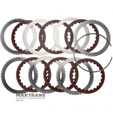 Комплект сталевих та фрикційних дисків C2 Clutch ALLISON 1000, 29538469, 29530315 – 6 фрикційних дисків (загальна товщина комплекту 30.90 мм)