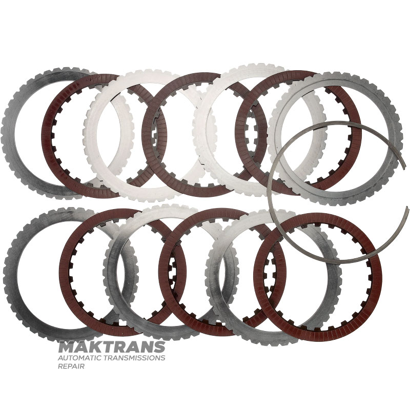 Комплект стальных и фрикционных дисков C2 Clutch ALLISON 1000, 29538469, 29530315 — 6 фрикционных дисков (общая толщина комплекта 30.90 мм)