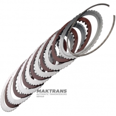 Комплект сталевих та фрикційних дисків C2 Clutch ALLISON 1000, 29538469, 29530315 – 6 фрикційних дисків (загальна товщина комплекту 30.90 мм)