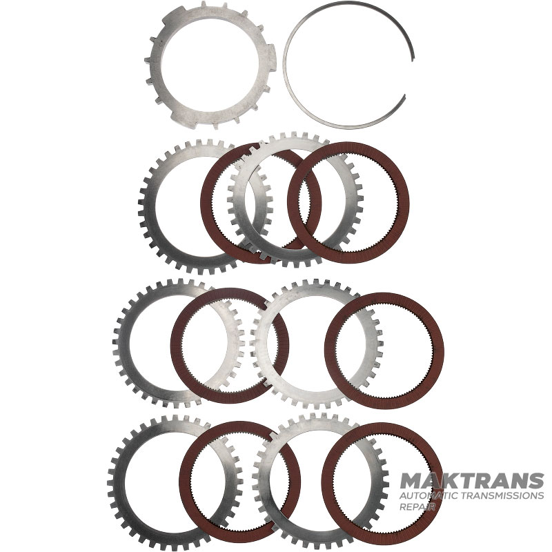 Комплект стальных и фрикционных дисков C5 Clutch ALLISON 1000 — 6 фрикционных дисков (общая толщина комплекта 48.80 мм)