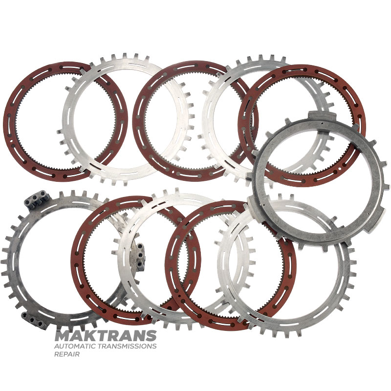 Комплект стальных и фрикционных дисков C4 Clutch ALLISON 1000 — 5 фрикционных дисков (общая толщина комплекта 37.75 мм), 29542192, 29542191, 29531049, 29546701, 29535640