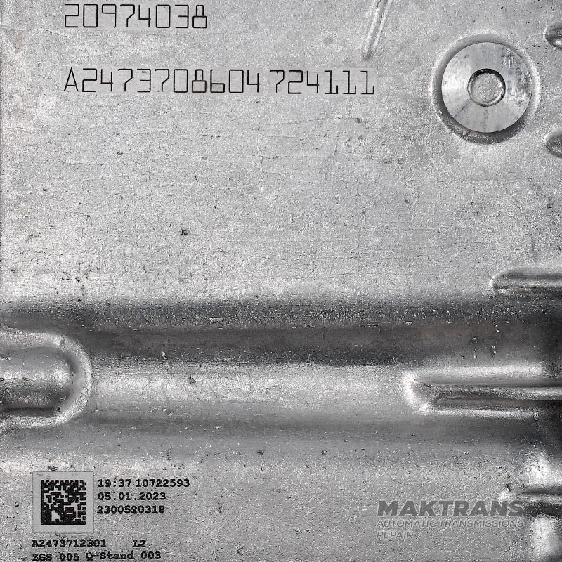 Трансмиссия в сборе c угловым редуктором Mercedes-Benz 724.1 8G-DCT — A2473708604 (Mercedes-Benz GLB-Class 2023 X247 OM654920)