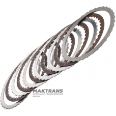 Комплект сталевих та фрикційних дисків С3 (Overdrive) Clutch VAG 0C8, Aisin Warner TR-80SD, TL-80NF – 5 фрикційних дисків (загальна товщина комплекту 22.45 мм)