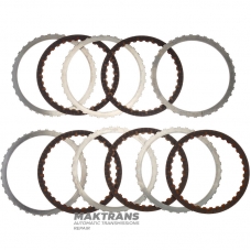 Комплект сталевих та фрикційних дисків С3 (Overdrive) Clutch VAG 0C8, Aisin Warner TR-80SD, TL-80NF – 5 фрикційних дисків (загальна товщина комплекту 22.45 мм)