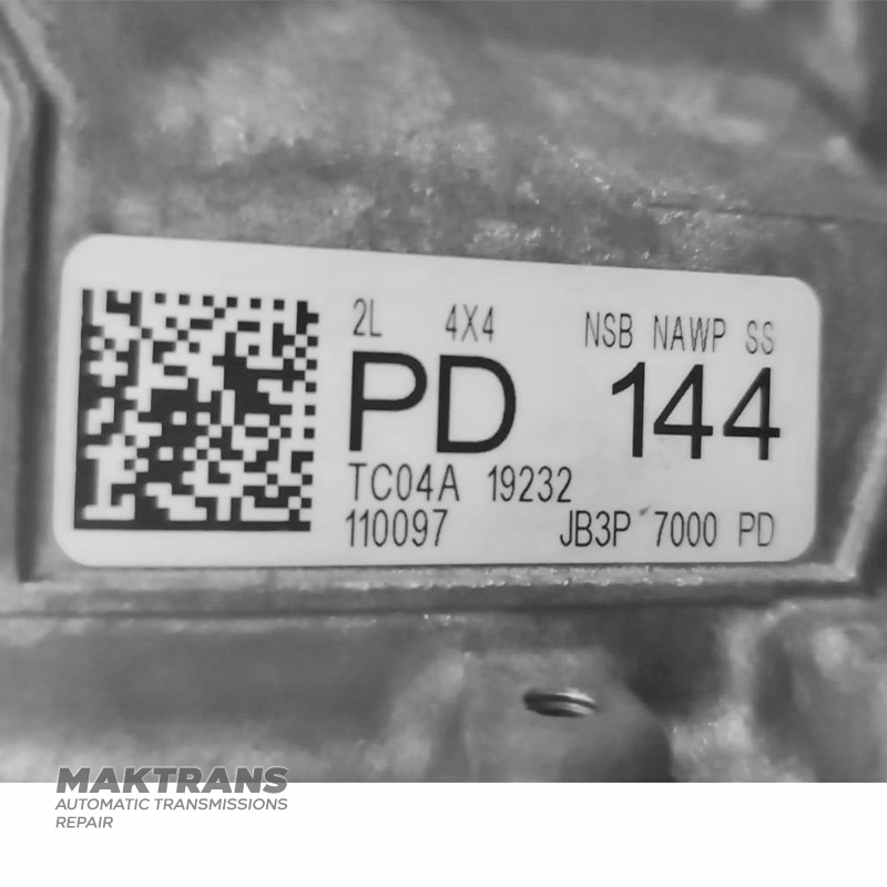Відремонтована та протестована автоматична трансмісія FORD 10R80 JB3P-7000-PD – FORD Ranger 4X4, 2.0L Deisel (EcoBlue), PD, 144, маркування гідротрансформатора N