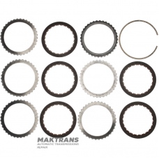 Комплект сталевих та фрикційних дисків 4-5-6 Clutch GM 6T30, 6T31 - 24261228, 24231666, 5 фрикційних дисків (загальна товщина комплекту 19.80 мм)