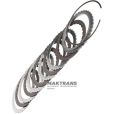 Комплект сталевих та фрикційних дисків 4-5-6 Clutch GM 6T30, 6T31 - 24261228, 24231666, 5 фрикційних дисків (загальна товщина комплекту 19.80 мм)