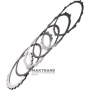 Комплект стальных и фрикционных дисков 1-2-3-4 Brake GM 6T30, 6T31 — 2 фрикционный диск (общая толщина комплекта 14.70 мм), 24261227, 24231777
