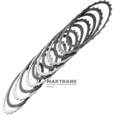 Комплект стальных и фрикционных дисков C3 Clutch (Reverse) TOYOTA AB60E, AB60F, 3567760040, 3564860020 — 5 фрикционных дисков (общая толщина комплекта 24.55 мм)