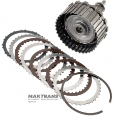 Барабан K27 Clutch и выходной вал (2WD) Mercedes-Benz 725.0 — (общая высота 198 мм, 30 шлицев (нар.Ø 31.65 мм), 3 фрикционных диска)