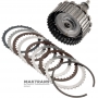 Барабан K27 Clutch і вихідний вал (2WD) Mercedes-Benz 725.0 — (загальна висота 198 мм, 30 шліців (нар.Ø 31.65 мм), 3 фрикційні диски)